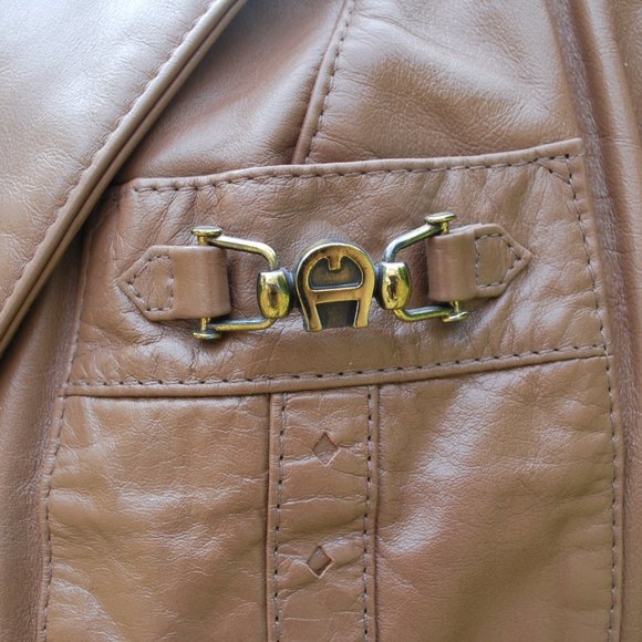 Vintage Etienne Aigner Equestrian Leather Jacket - Picture 10 of 14